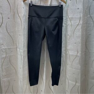 Spyder Active Leggings Womens Medium Black Excellent High Rise Side Pockets